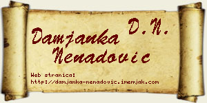 Damjanka Nenadović vizit kartica